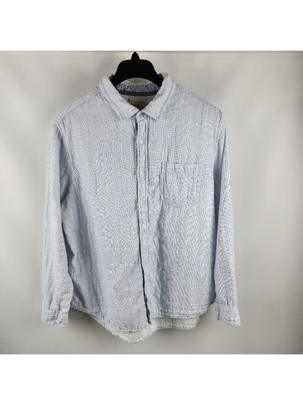 Carbon 2 Cobalt Shirt Mens XL Light Blue Button Up Lightweight Pockets